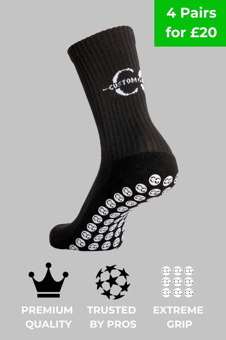 Football Grip Socks - Mid Calf Grippy Socks